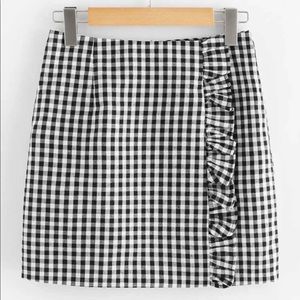 Gingham Mini Skirt